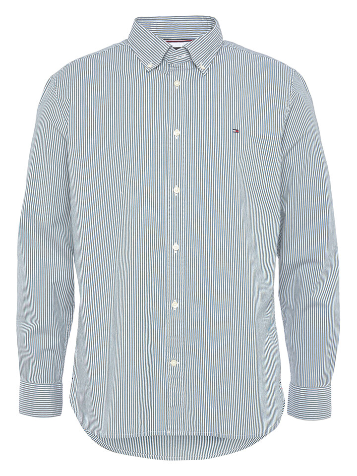 

Рубашка Tommy Hilfiger, цвет Grün/Weiß