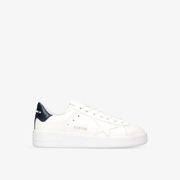 

Женские кожаные кроссовки Pure Star с вышивкой звезд Golden Goose, белый