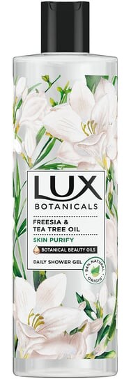 Очищающий гель для душа с маслом фрезии и чайного дерева 500мл Lux Botanicals