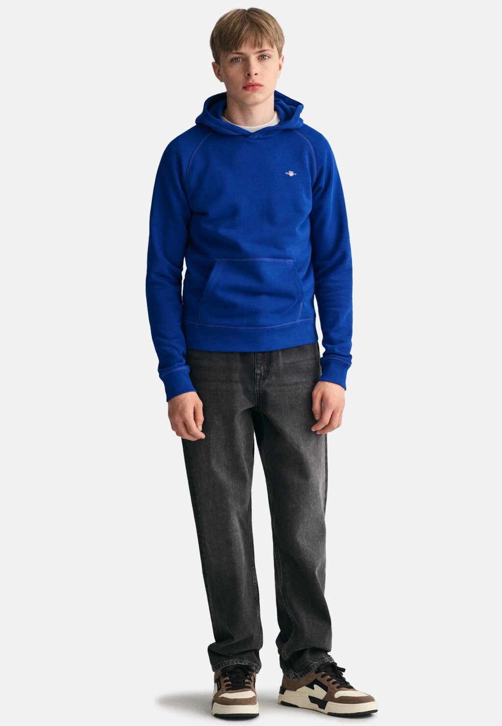 

Толстовка Shield Hoodie GANT, цвет bold blue