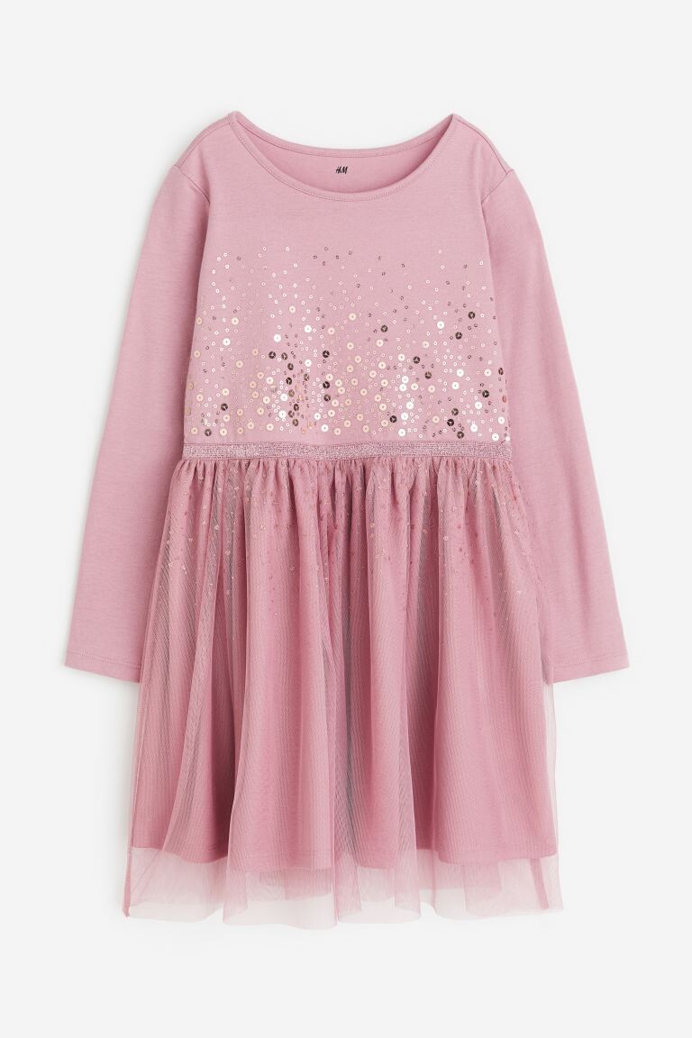 

Платье из джерси и юбка из тюля H&M
