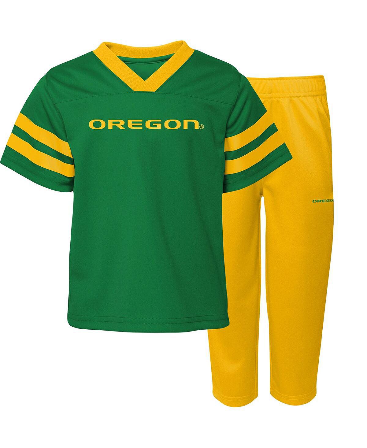 Зеленый, желтый комплект из джерси и брюк Little Boys Oregon Ducks Red Zone Outerstuff