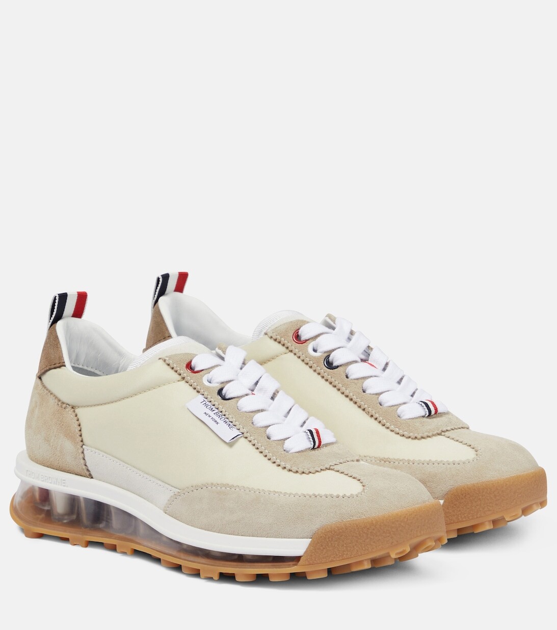 

Замшевые кроссовки Tech Runner Thom Browne, бежевый