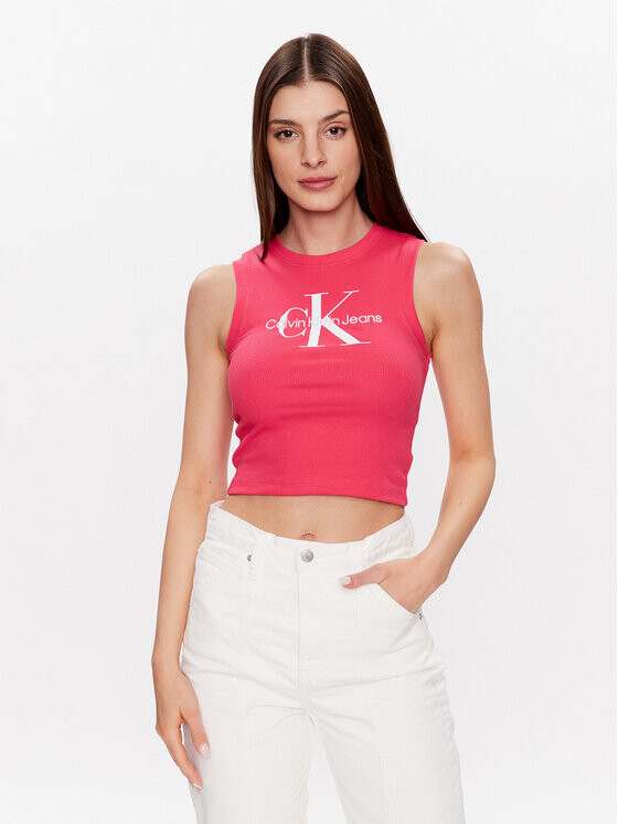 

Топ приталенного кроя Calvin Klein, розовый