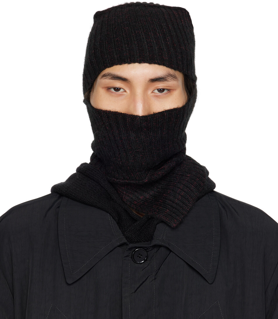 

Черная Марледная Балаклава MM6 Maison Margiela