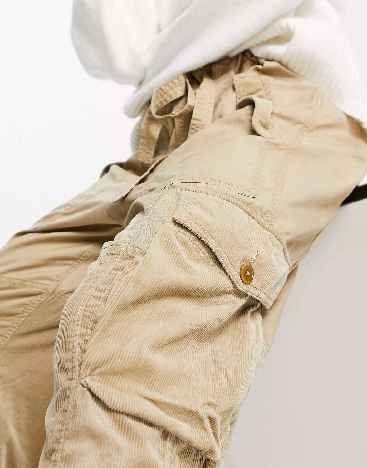 

Эксклюзивные саржевые брюки карго цвета хаки Polo Ralph Lauren x ASOS