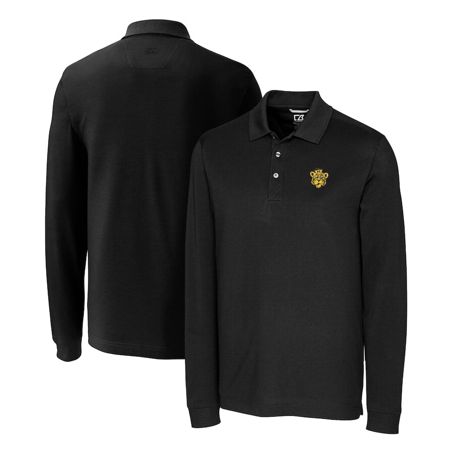 

Поло с длинным рукавом Cutter & Buck Missouri Tigers, черный