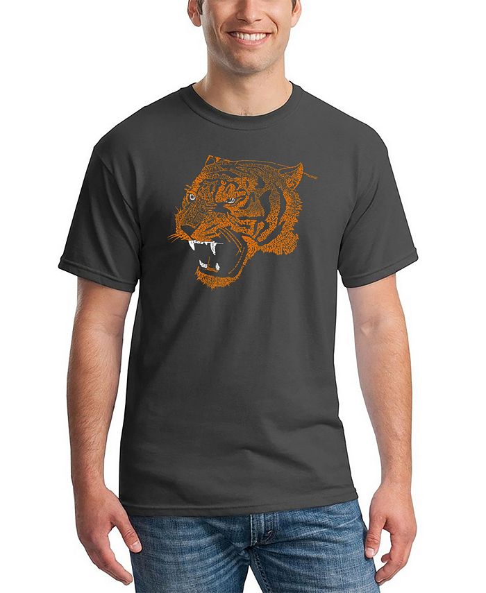 Мужская футболка с изображением зверя Word Art LA Pop Art, серый мужская футболка с изображением головы тираннозавра word art la pop art черный