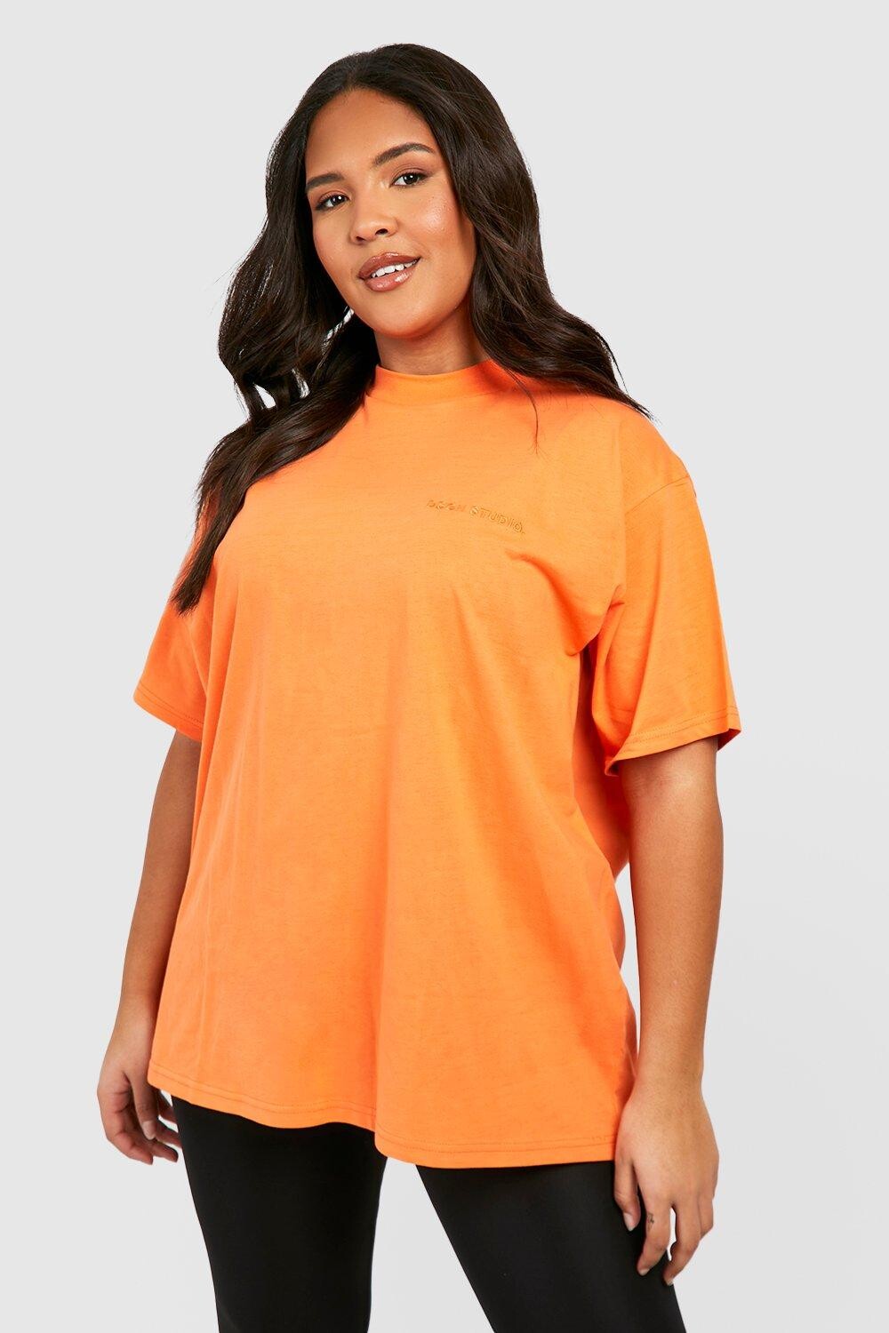 

Футболка оверсайз plus dsgn studio Boohoo, оранжевый