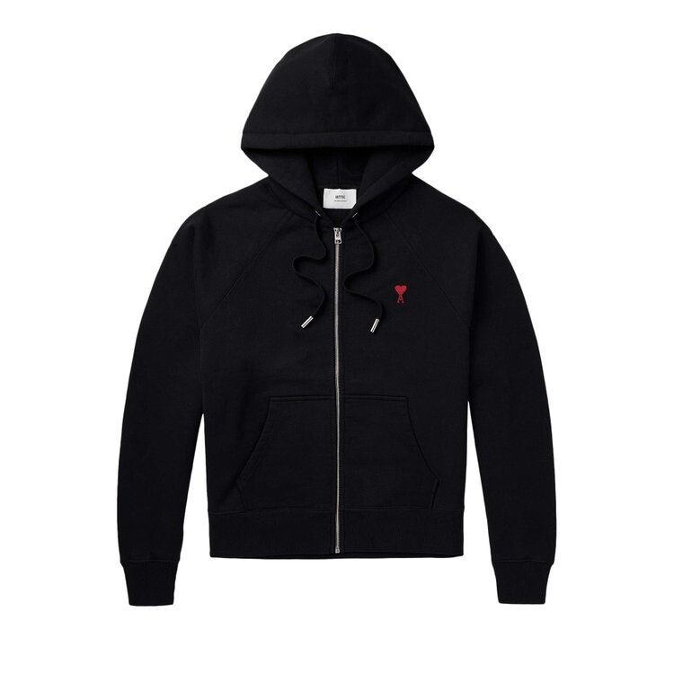 

Худи Ami Zipped 'Black', черный