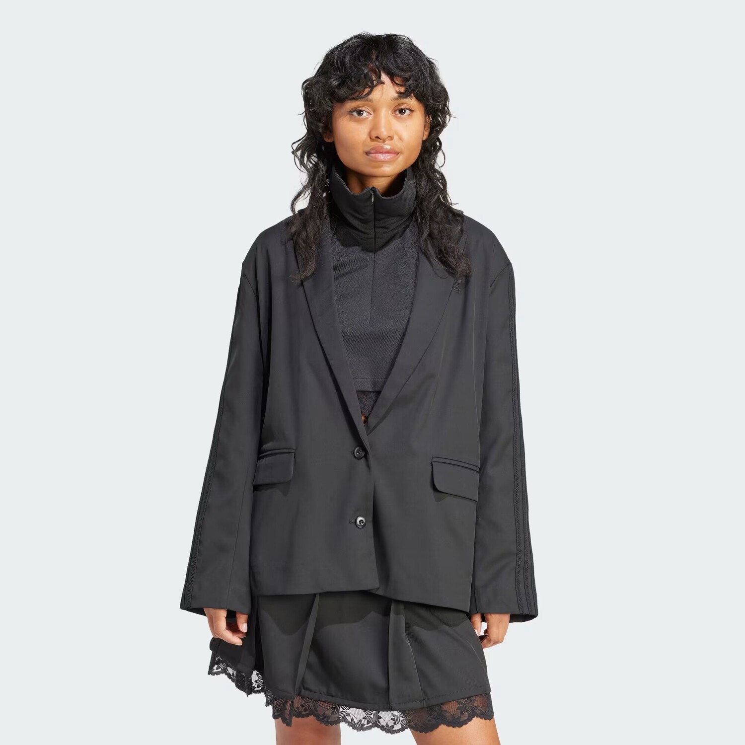 

Большой блейзер Adidas, цвет Black
