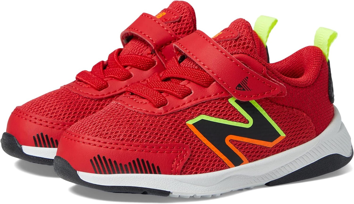 

Кроссовки 545 Bungee Lace with Hook-and-Loop Top Strap New Balance, цвет Team Red/Black