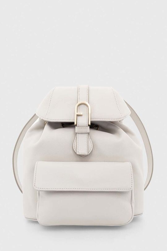 

Кожаный рюкзак Flow Furla, белый