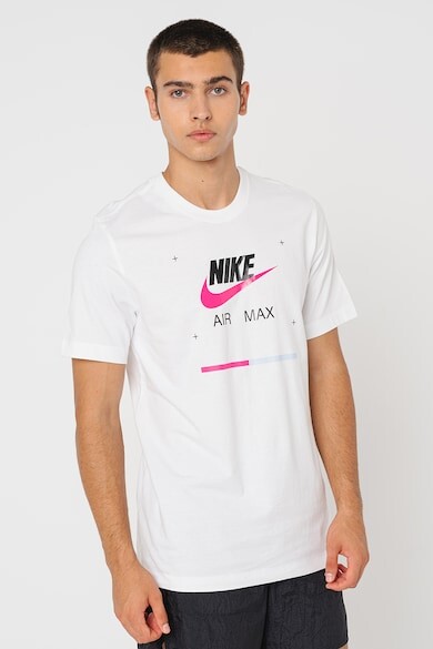 

Хлопковая футболка с логотипом Nike, черный, белый, розовый