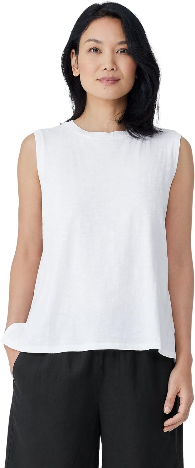 

Майка High Crew Neck Tank Eileen Fisher, белый