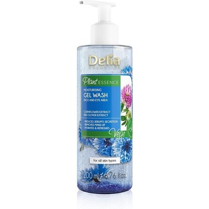 

Очищающий гель для лица Plant Essence, увлажняющий очищающий гель для умывания, 200 мл, Delia Cosmetics