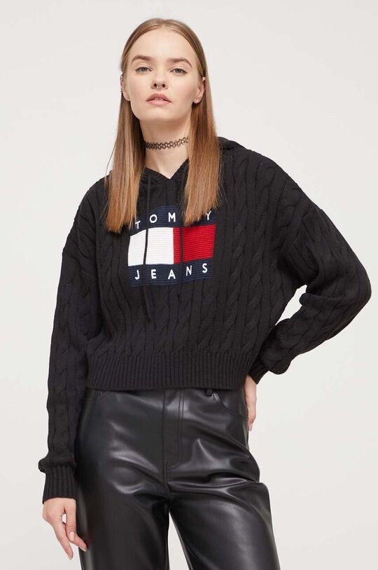 

Свитер Томми Джинс Tommy Jeans, черный