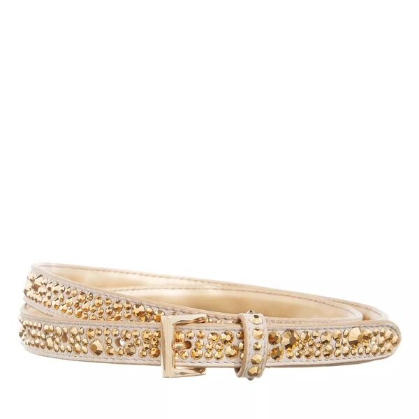

Ремень crystal-embellished buckle belt leather Prada, бежевый