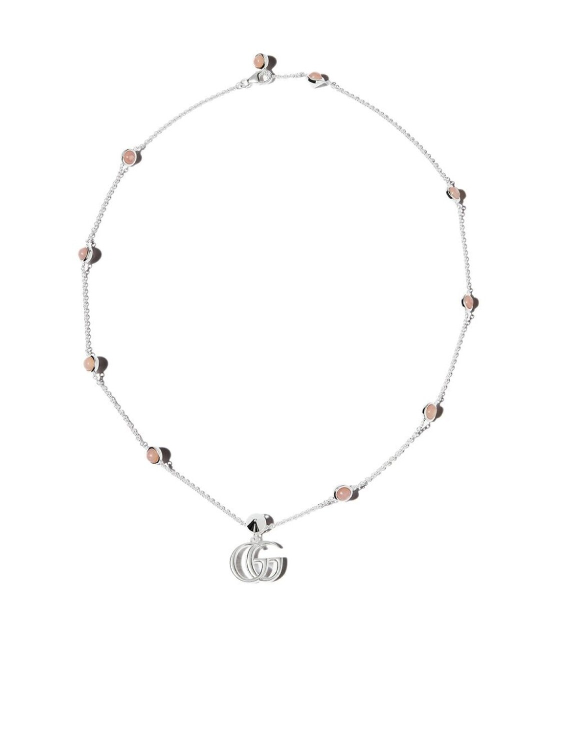 

Колье с логотипом Double G Gucci, серебряный