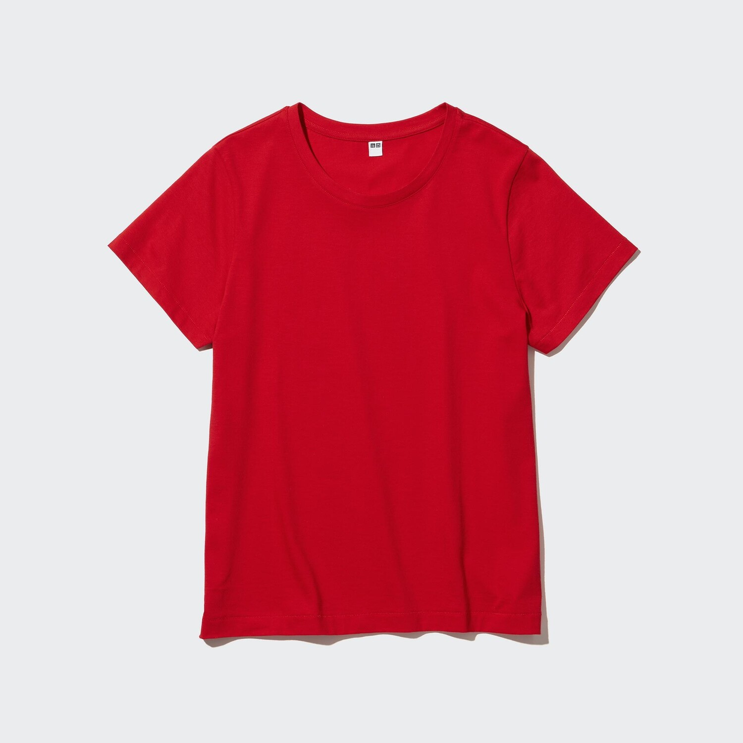 

Футболка Uniqlo Supima с круглым вырезом и короткими рукавами, красный