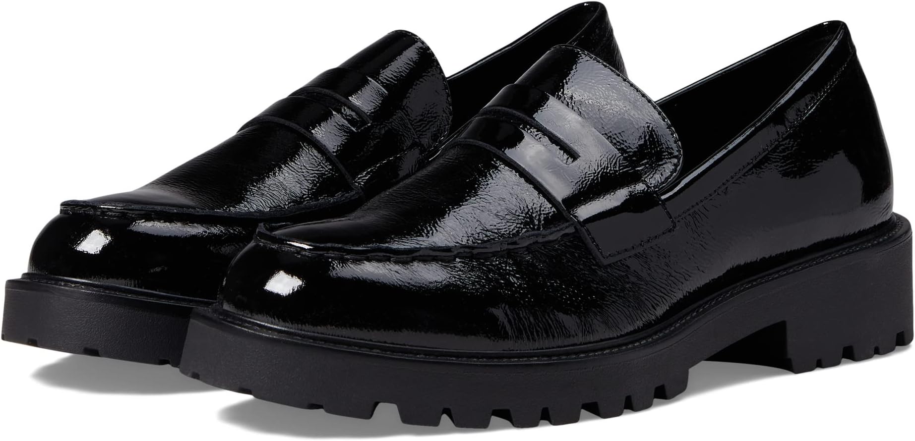 

Лоферы Kenova Crinkled Patent Leather Penny Loafer Vagabond Shoemakers, черный