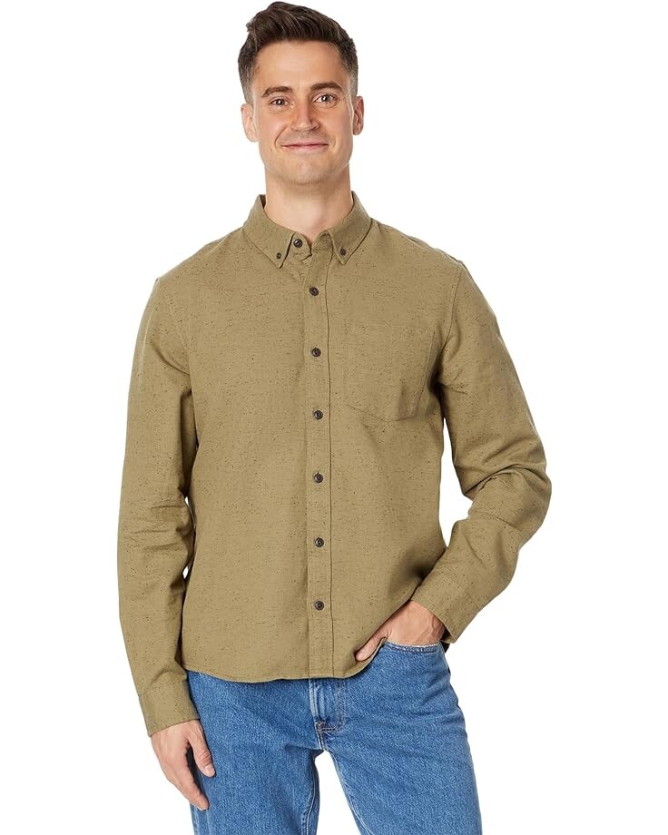 

Рубашка L.L.Bean Signature Donegal Woven Long Sleeve, цвет Dark Mushroom