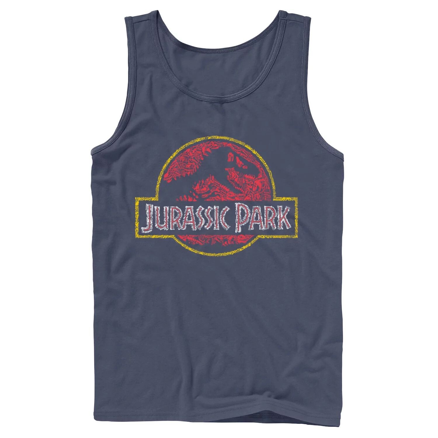 

Мужская классическая майка с логотипом «Парк Юрского периода» Fossil Build Up Licensed Character