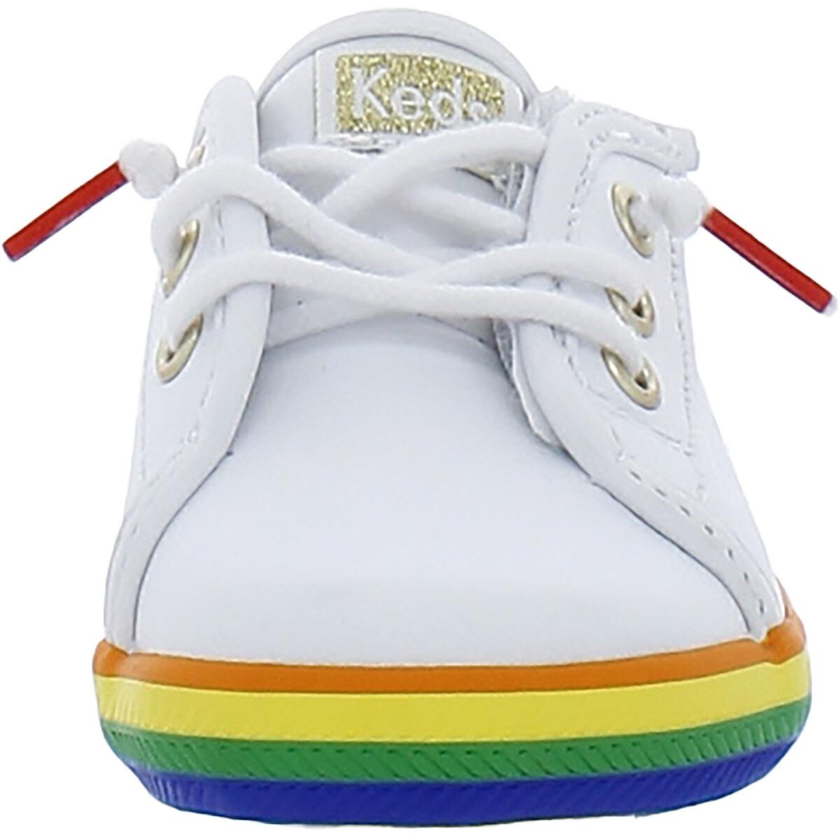 

Повседневные и модные кроссовки для девочек для малышей Keds, цвет White/Gold Multi
