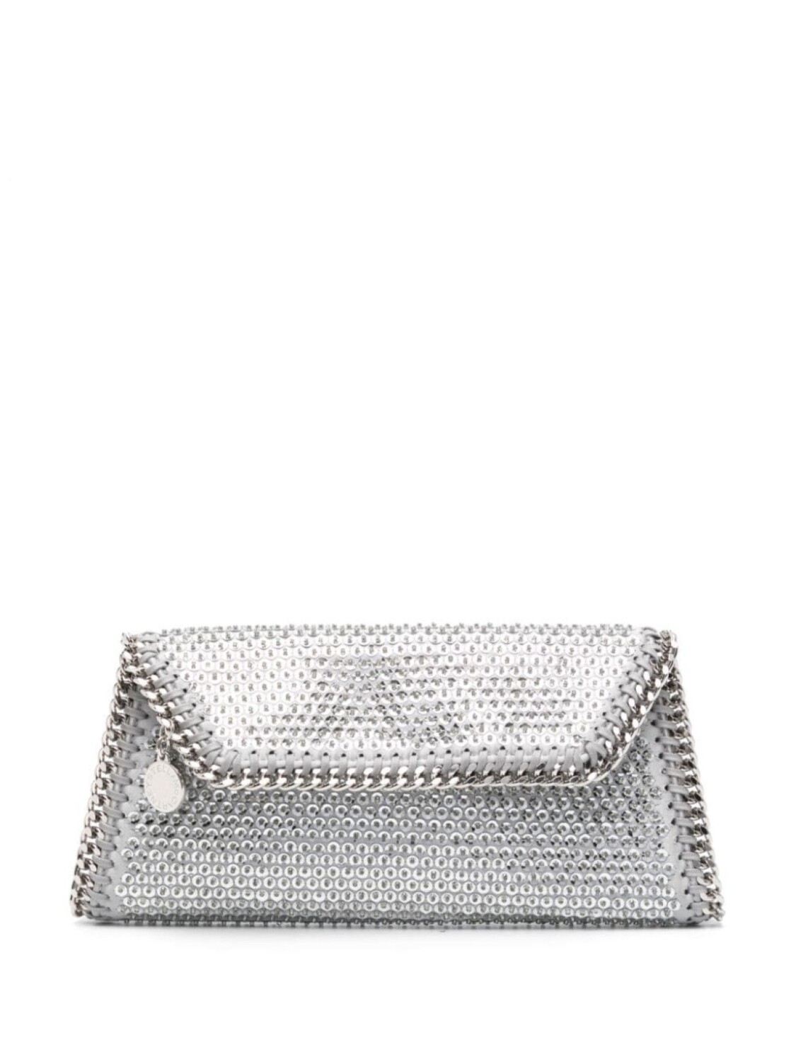 

Stella McCartney клатч Falabella с кристаллами, серебристый