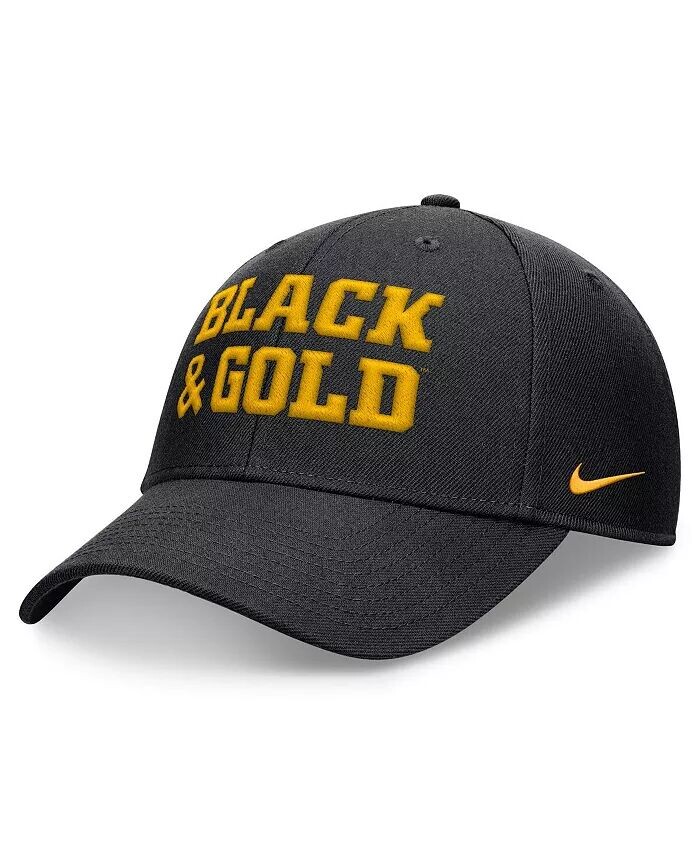 

Мужская черная регулируемая шапка Iowa Hawkeyes Local Nike, черный