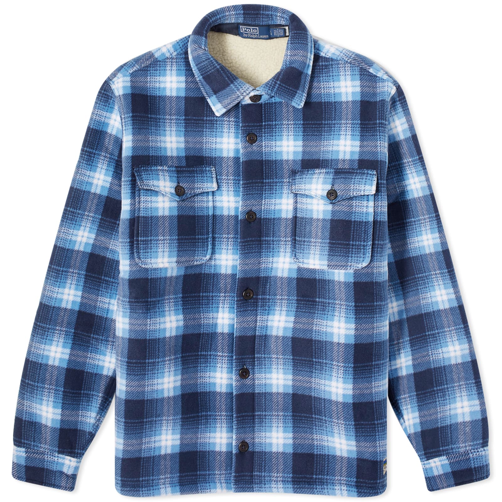 

Рубашка Polo Ralph Lauren Fleece Lined Plaid Overshirt, цвет Outdoor Ombre Plaid