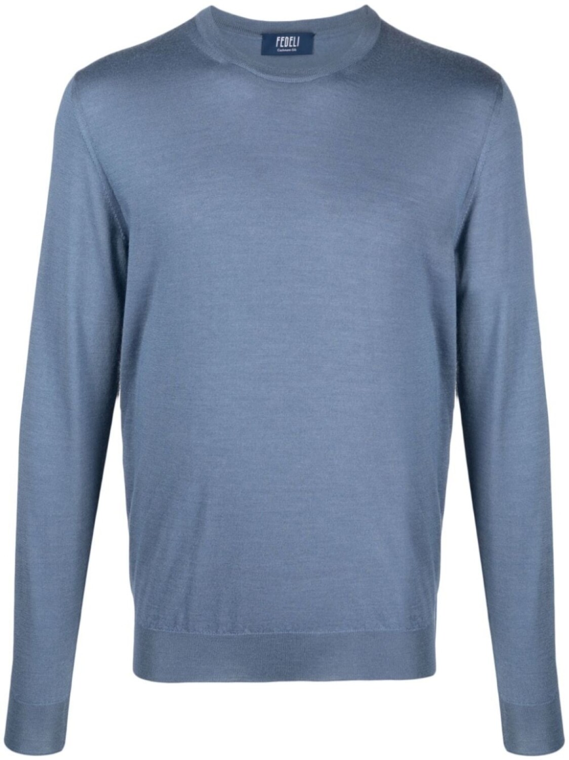 

Fedeli crew-neck jersey-knit jumper, синий