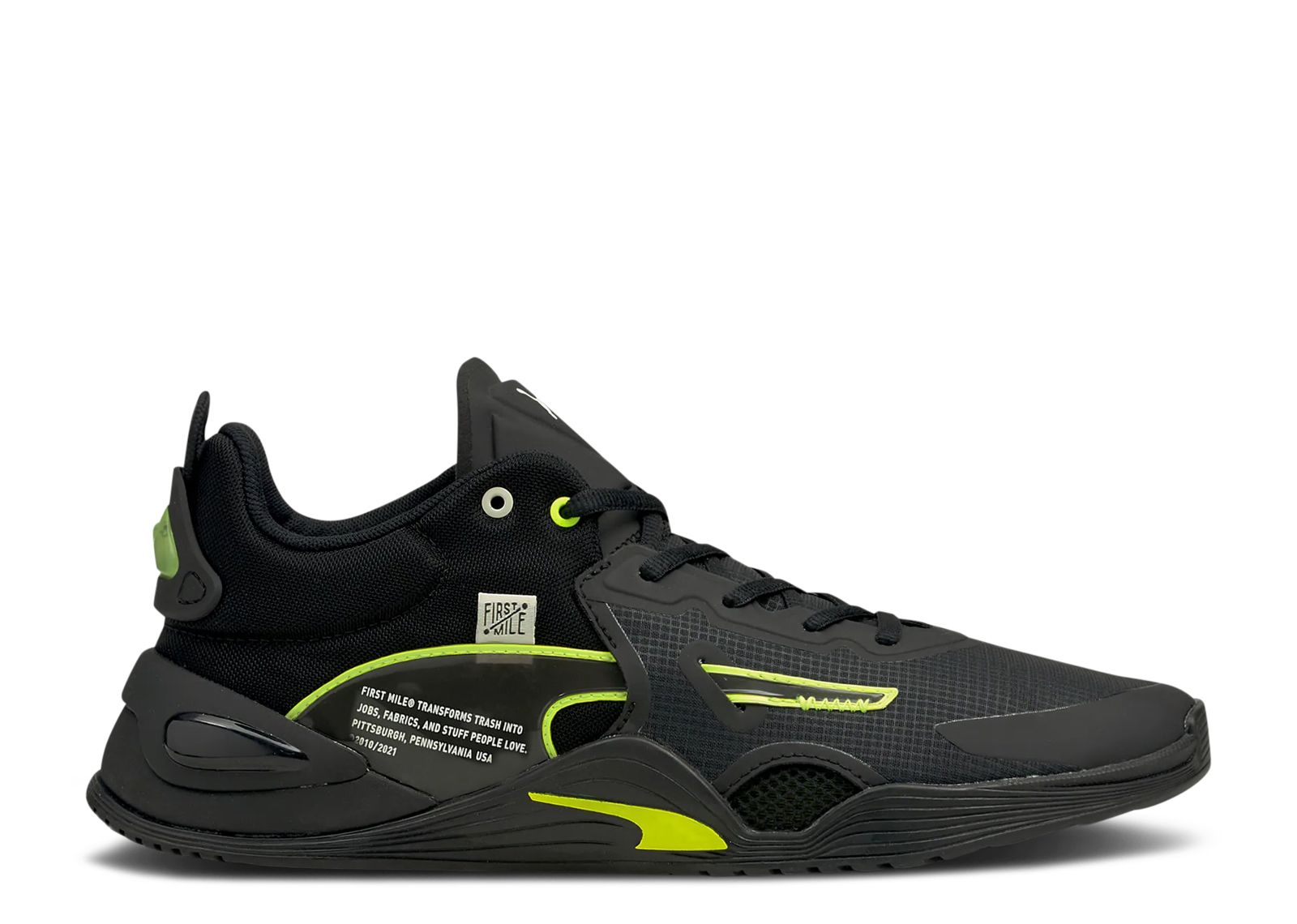 

Кроссовки Puma First Mile X Fuse 'Black Soft Fluo Yellow', черный