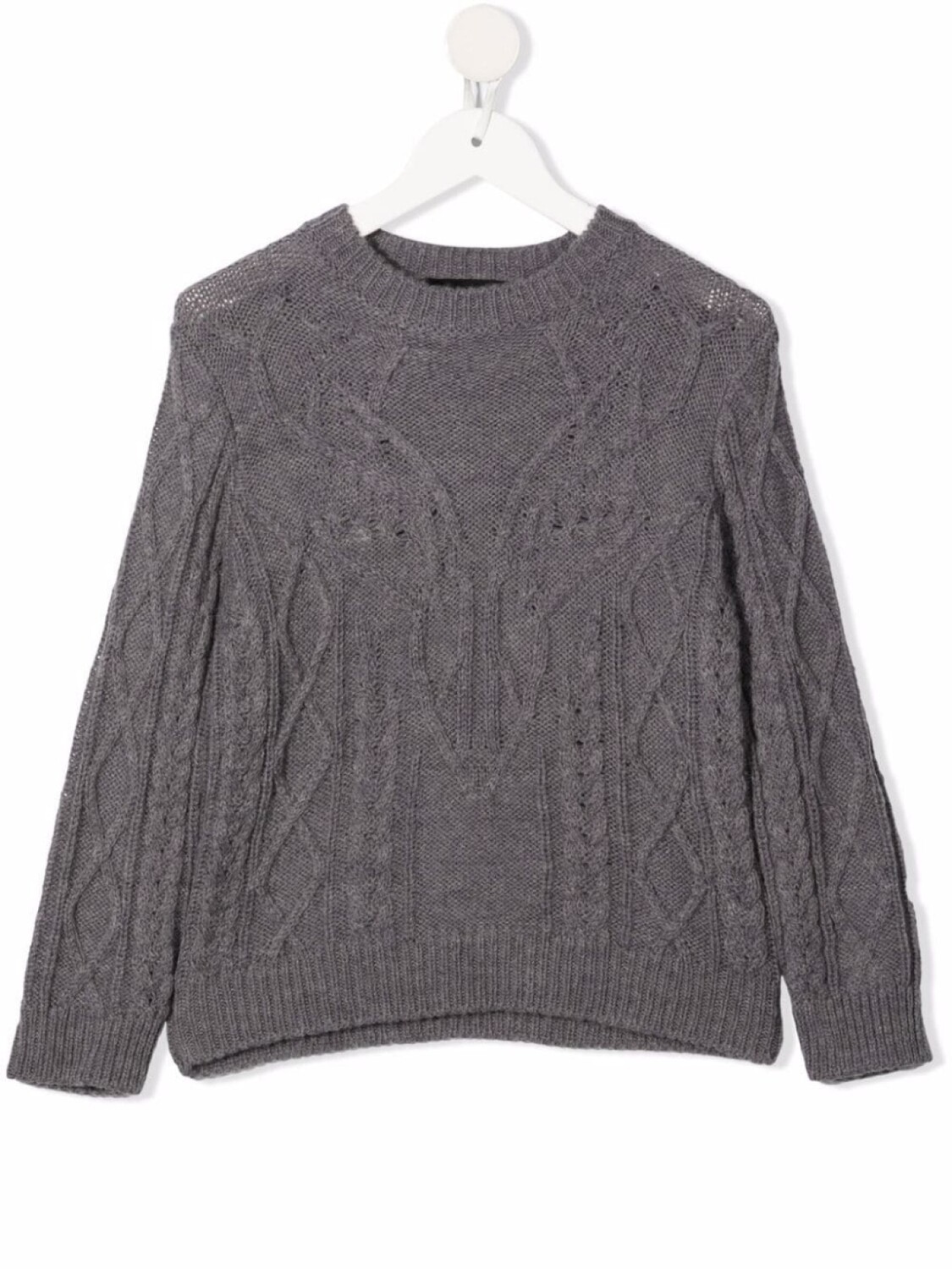 

DSQUARED2 KIDS джемпер фактурной вязки, серый
