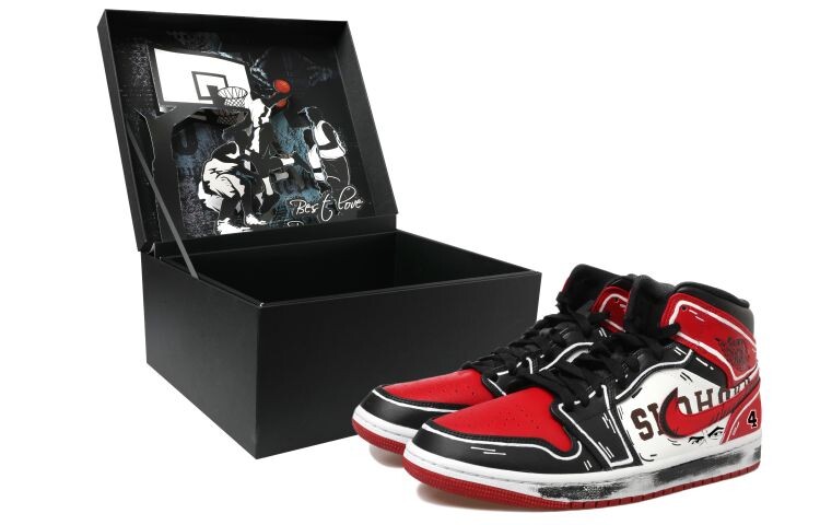 

Кроссовки Vintage Jordan Air Jordan 1, красный/белый