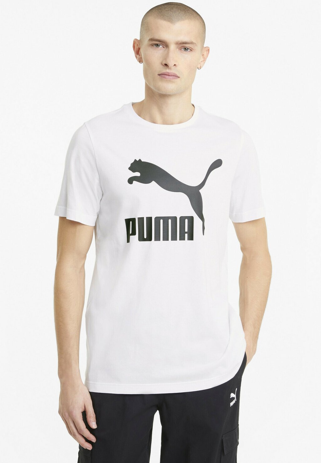 Футболка с принтом Puma, puma белая