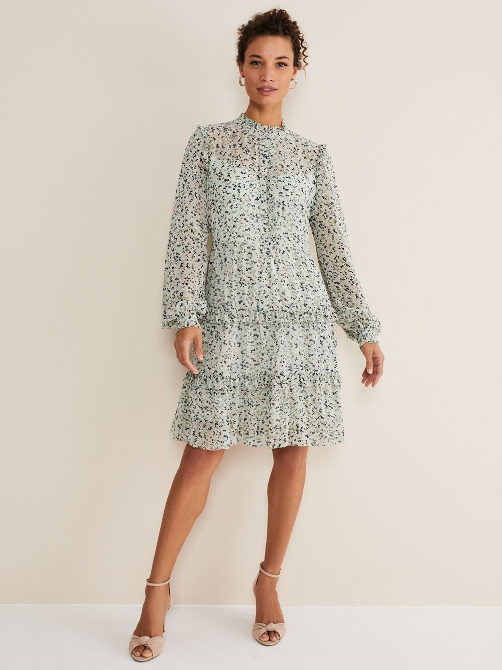 

Платье Harlow с цветочным принтом Phase Eight, Eau De Nil/Multi