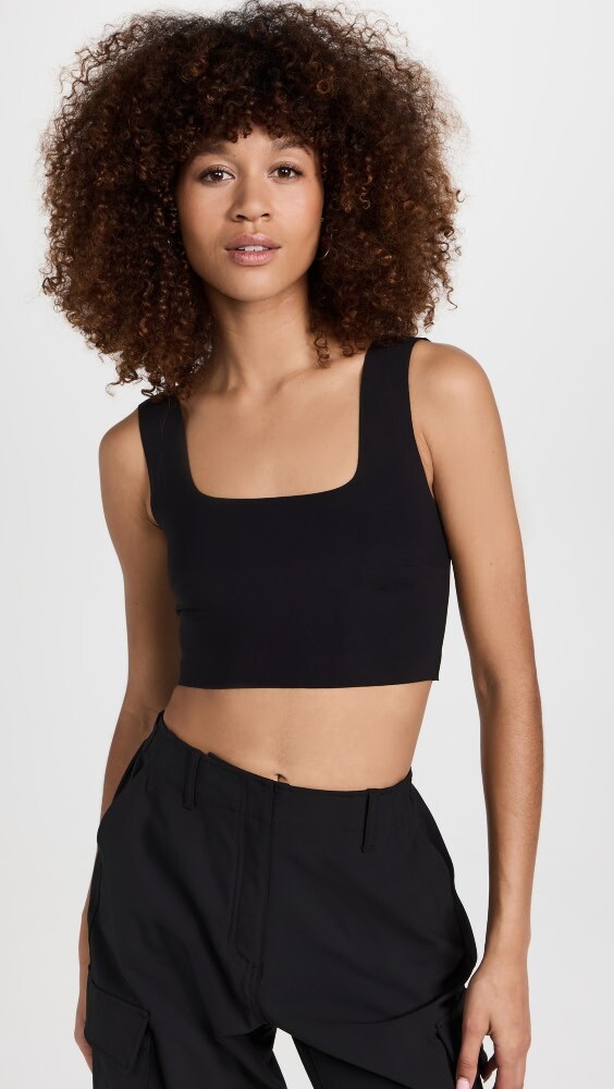 

Топ Commando Neoprene Square Neck Crop, черный