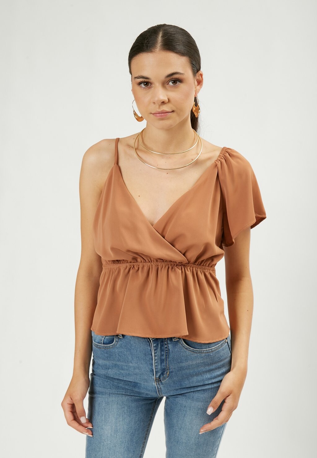 

Блуза INFLUENCER, цвет camel
