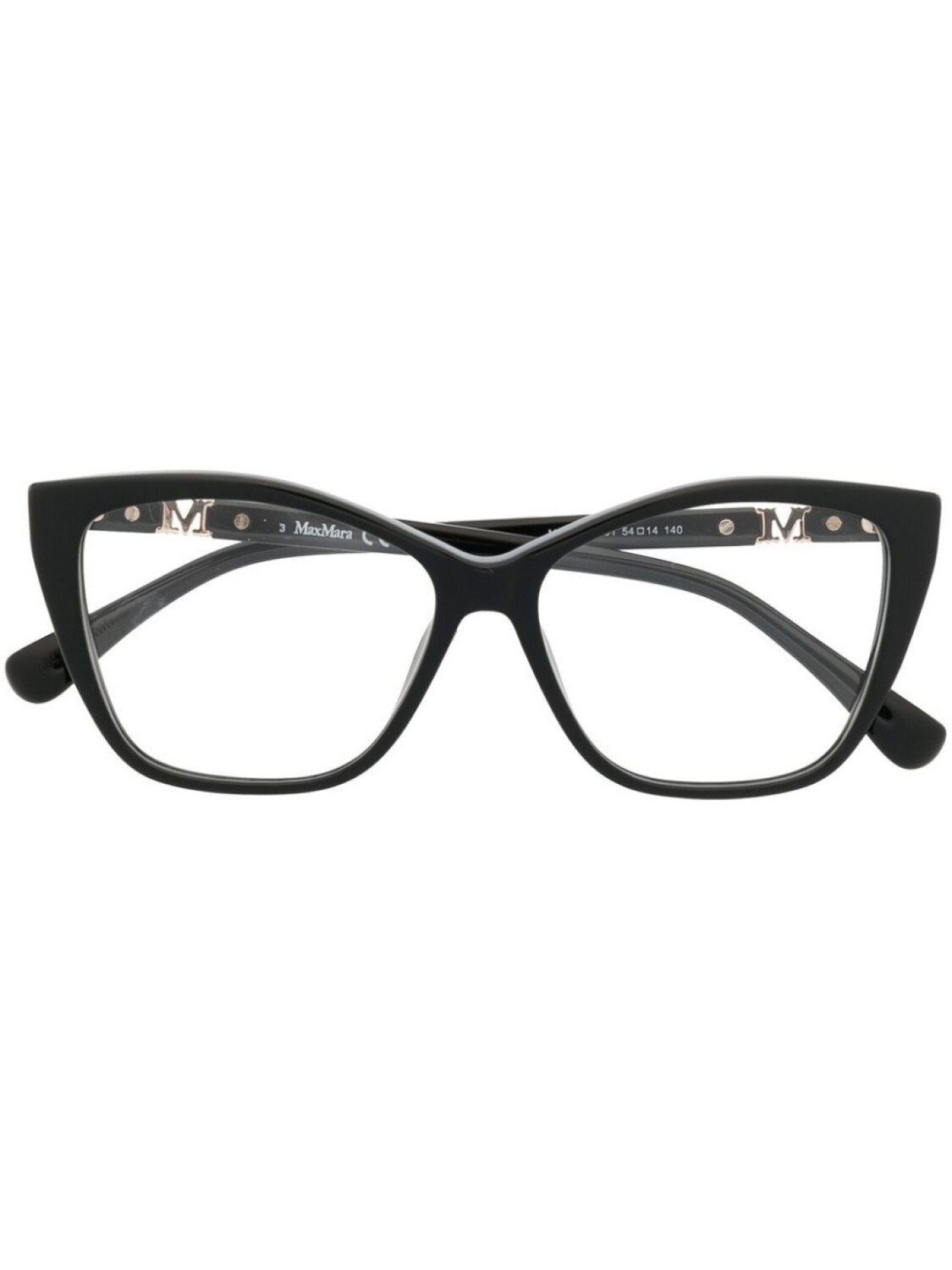 

Очки в квадратной оправе Max Mara Eyewear, черный