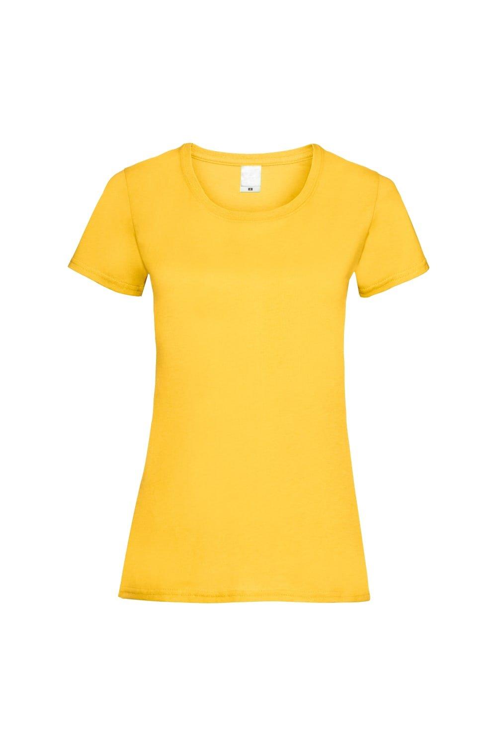 Повседневная футболка с короткими рукавами Value Universal Textiles, золото мужская футболка игуана с коктейлем s серый меланж