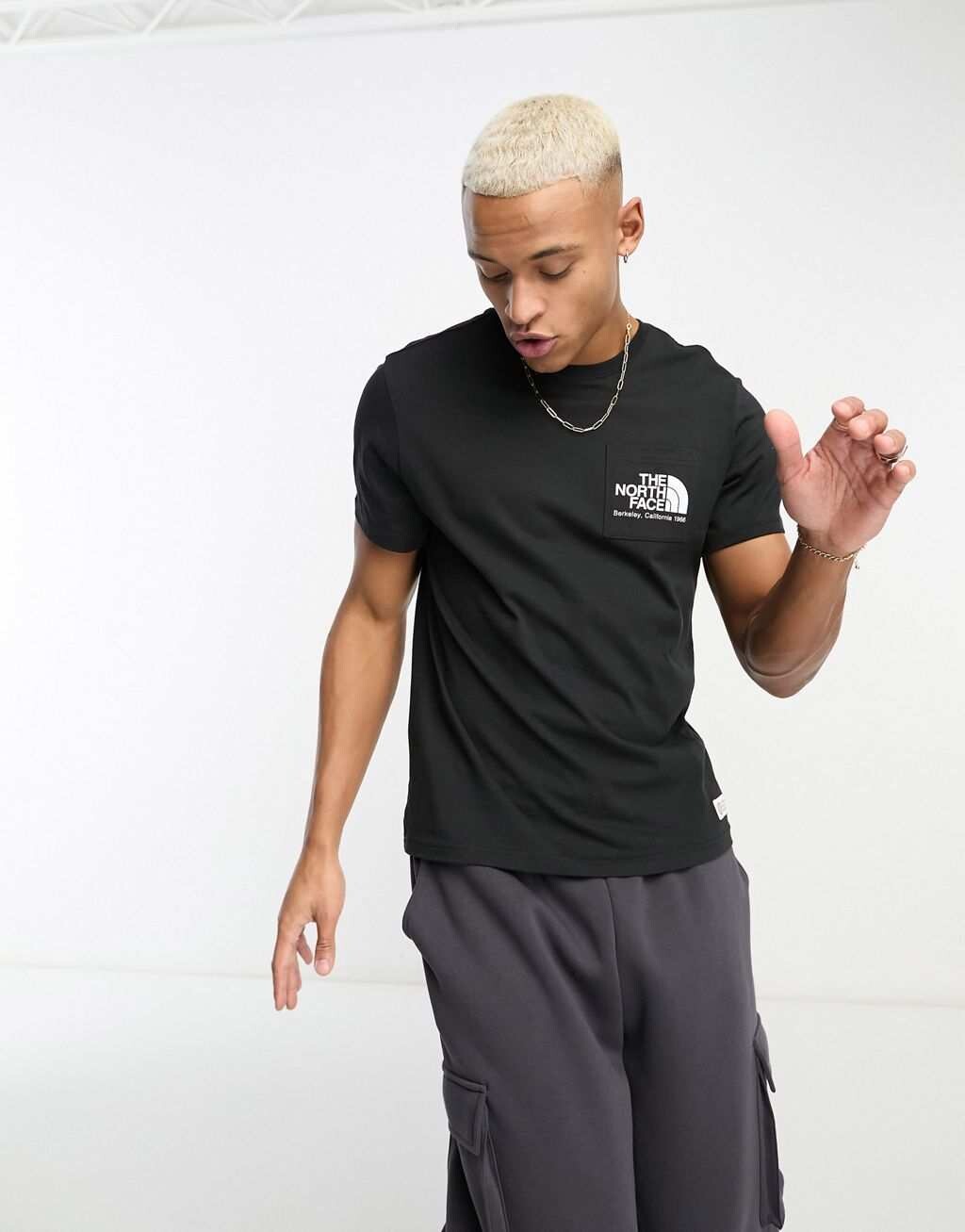 

Черная футболка с карманами The North Face Heritage Berkeley California, Черный