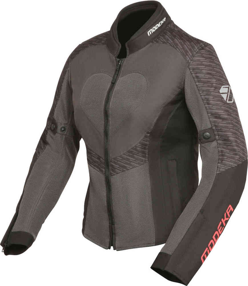 Emma Air Женская мотоциклетная текстильная куртка Modeka, темно-серый мотоциклетная текстильная куртка khao air modeka черный серый неоновый