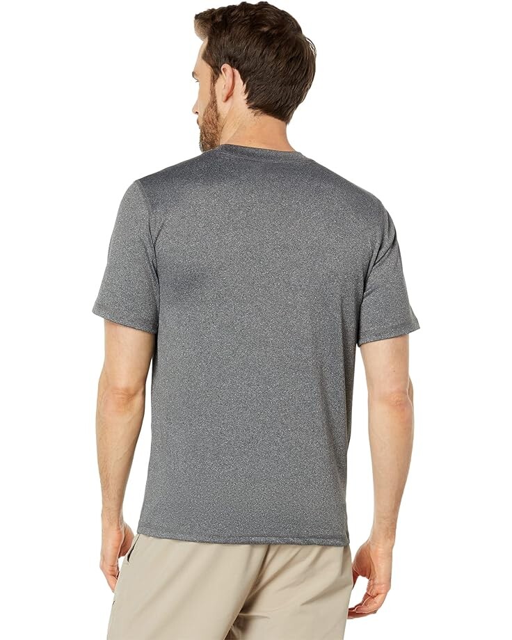 

Топ U.S. POLO ASSN. Space Dye Short Sleeve UV Top, цвет Heather Dark Grey