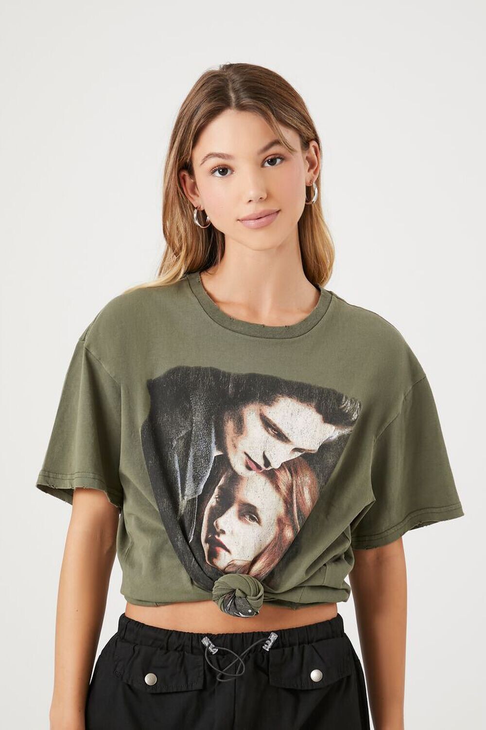

Футболка с рисунком Сумерки Forever 21, зеленый