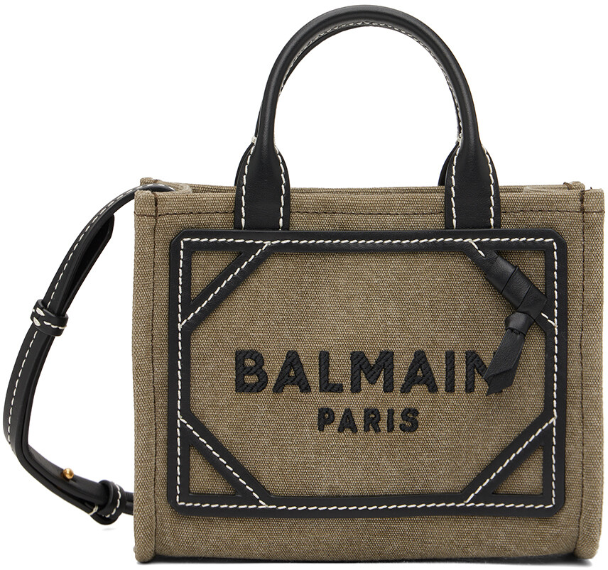 

Миниатюрная сумка B-Army цвета хаки Balmain