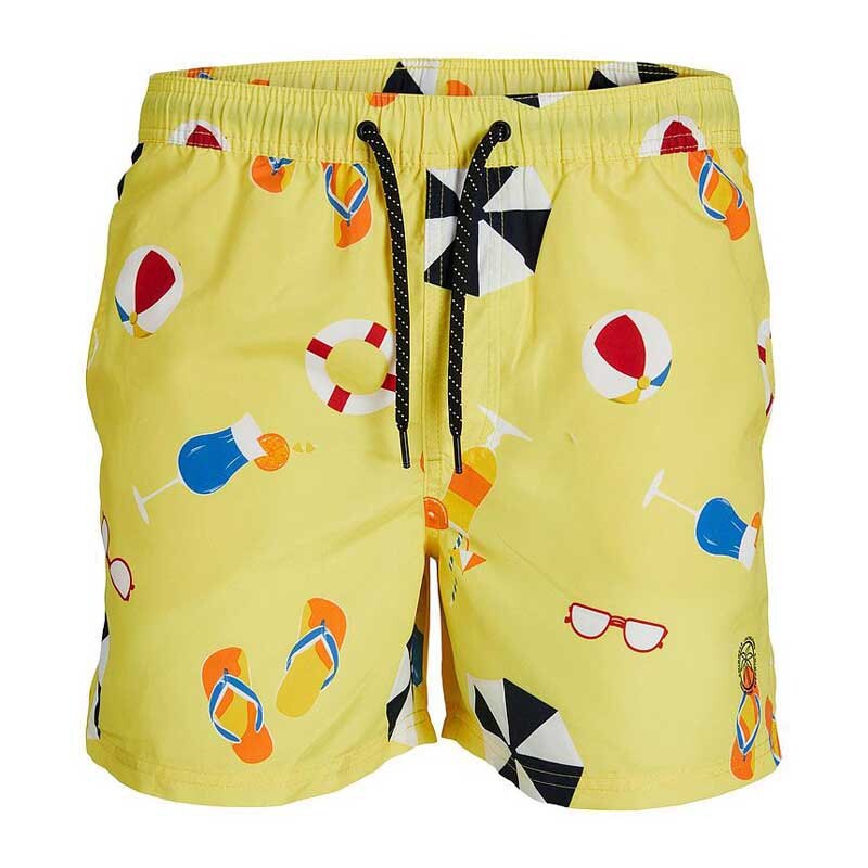 

Шорты для плавания Jack & Jones Big Prints, желтый