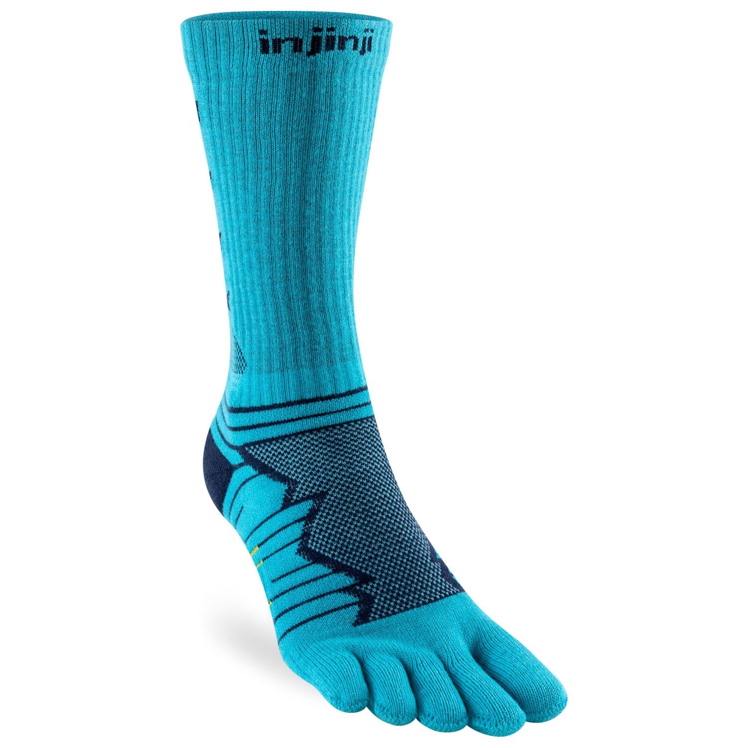 

Носки для бега Injinji Ultra Run Crew, цвет Pacific Blue