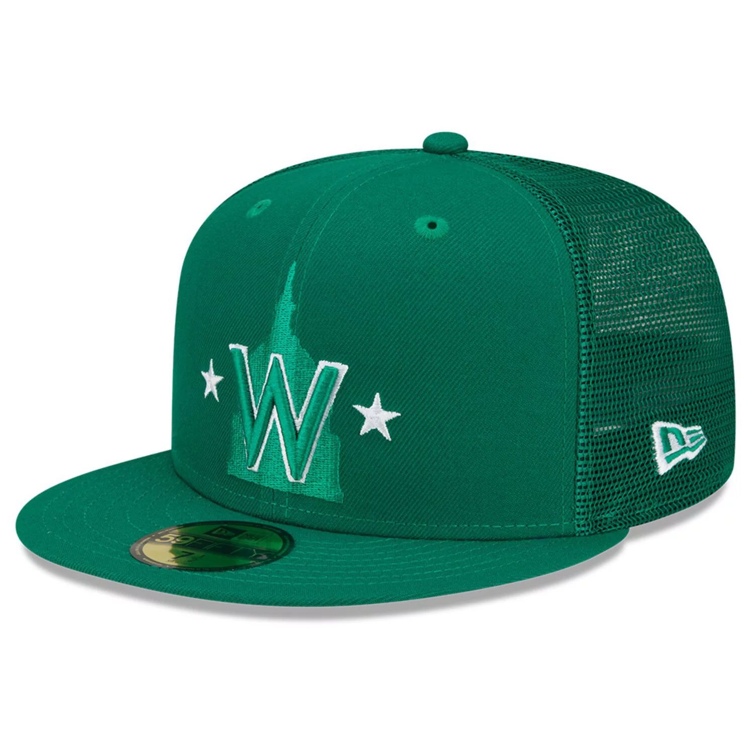 

Мужская облегающая шляпа New Era Green Washington Nationals 2022 ко Дню Святого Патрика 59FIFTY