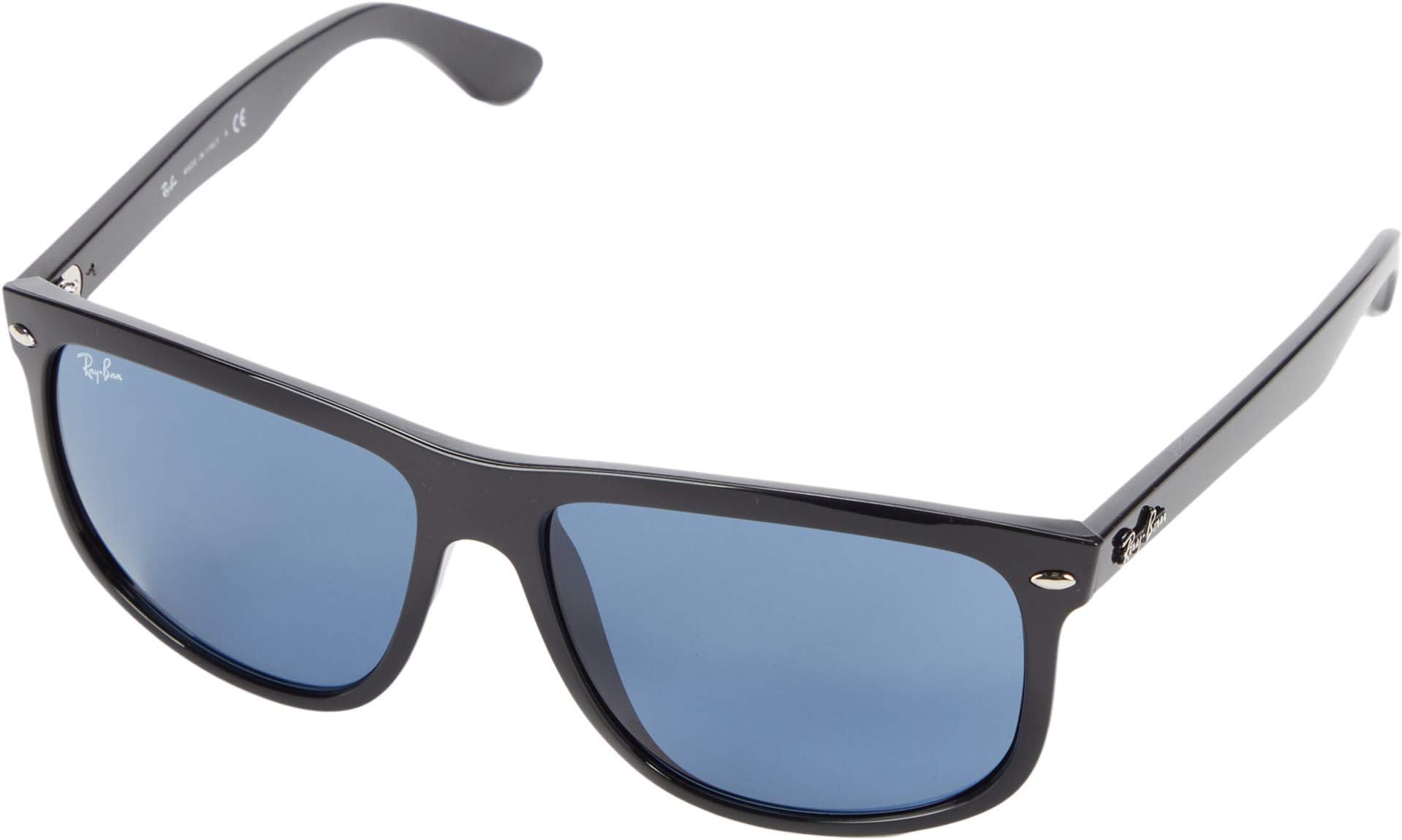 Солнцезащитные очки RB4147 Boyfriend Ray-Ban, цвет Shiny Black Frame/Dark Blue Lens athletiq sunglasses for cycling pink frame blue revo lens